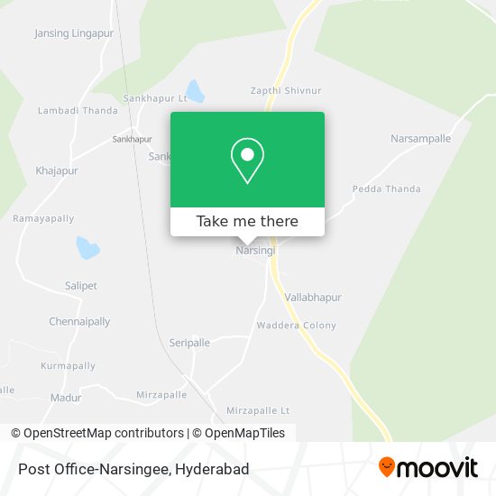 Post Office-Narsingee map