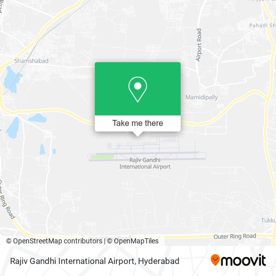 Rajiv Gandhi International Airport map