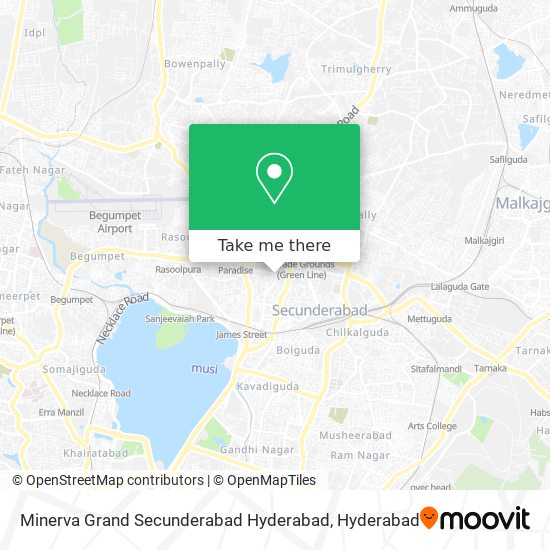 How to get to Minerva Grand Secunderabad Hyderabad by Bus, Metro or Train?