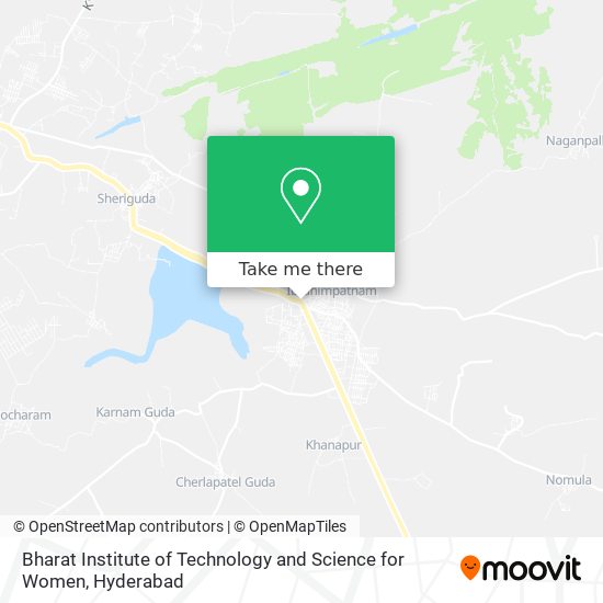 Bharat Institute of Technology and Science for Women map