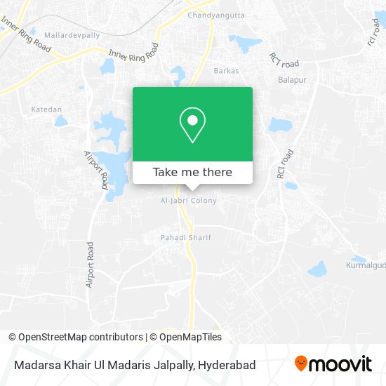 Madarsa Khair Ul Madaris Jalpally map