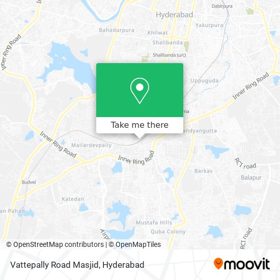 Vattepally Road Masjid map