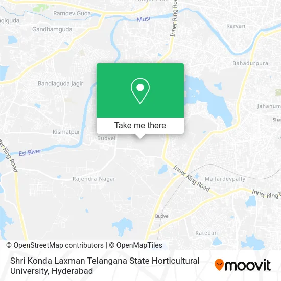 Shri Konda Laxman Telangana State Horticultural University map