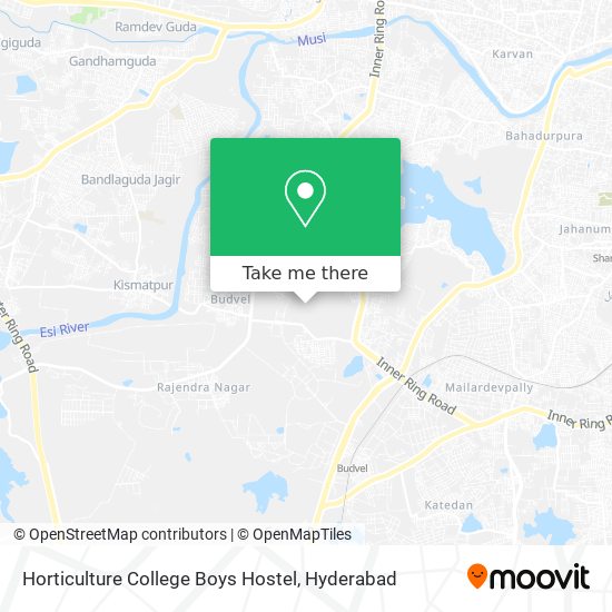 Horticulture College Boys Hostel map