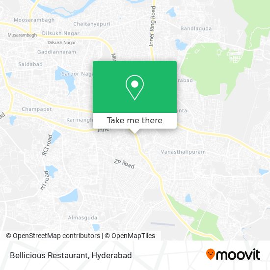 Bellicious Restaurant map