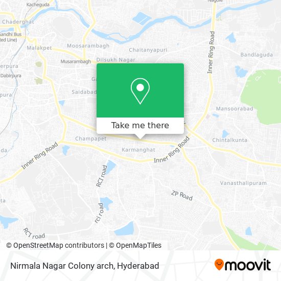 Nirmala Nagar Colony arch map