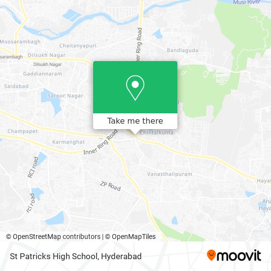 St Patricks High School map