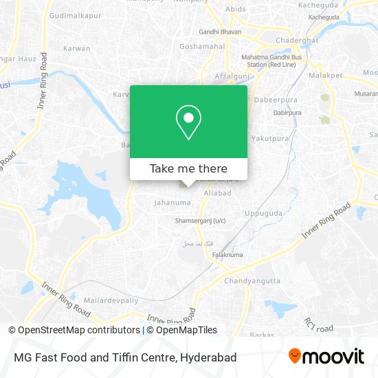 MG Fast Food and Tiffin Centre map