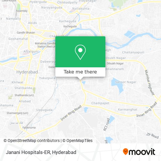 Janani Hospitals-ER map