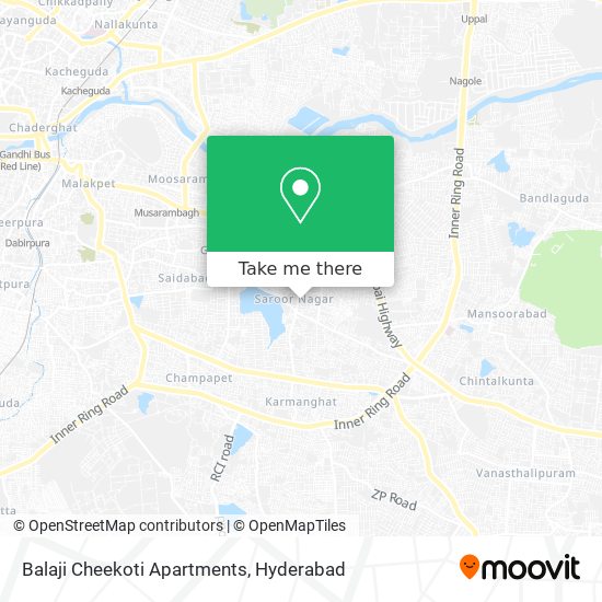 Balaji Cheekoti Apartments map