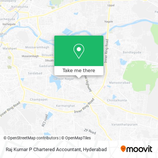 Raj Kumar P Chartered Accountant map