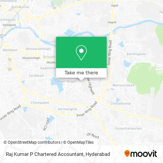 Raj Kumar P Chartered Accountant map