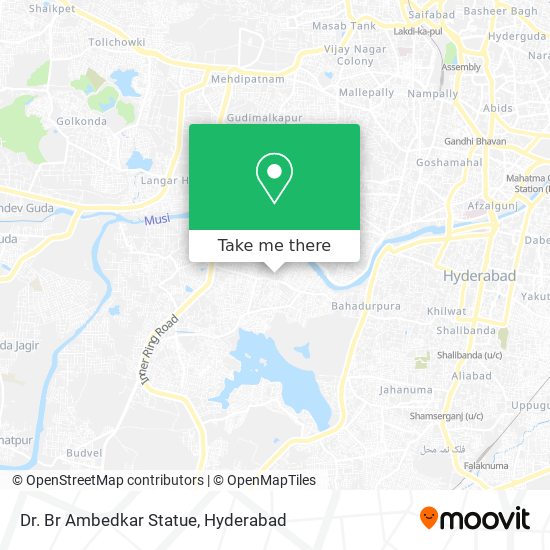 Dr. Br Ambedkar Statue map