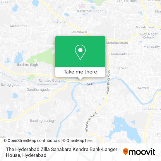 The Hyderabad Zilla Sahakara Kendra Bank-Langer House map
