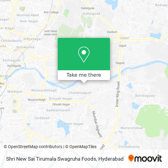 Shri New Sai Tirumala Swagruha Foods map