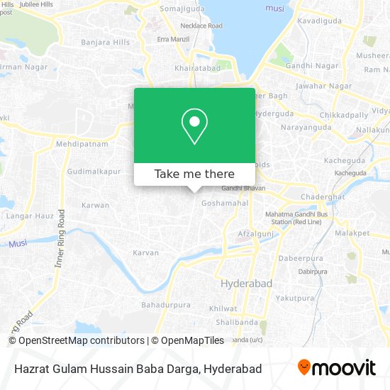 Hazrat Gulam Hussain Baba Darga map