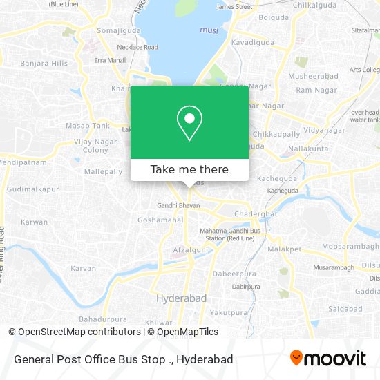 General Post Office Bus Stop . map