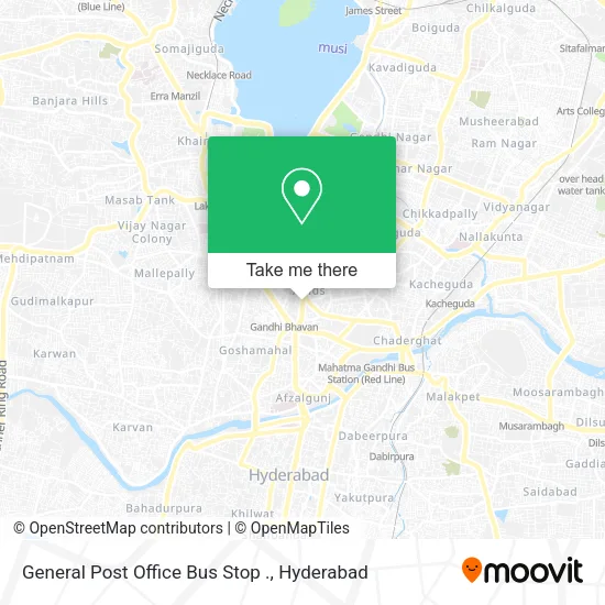 General Post Office Bus Stop . map