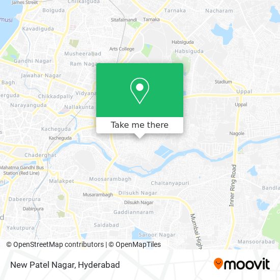 New Patel Nagar map