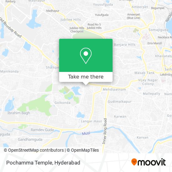 Pochamma Temple map
