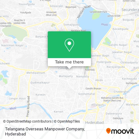 Telangana Overseas Manpower Company map