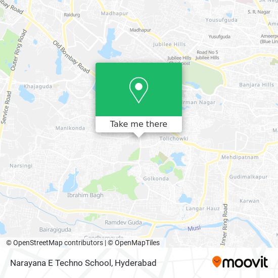 Narayana E Techno School map