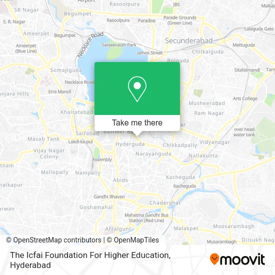 The Icfai Foundation For Higher Education map