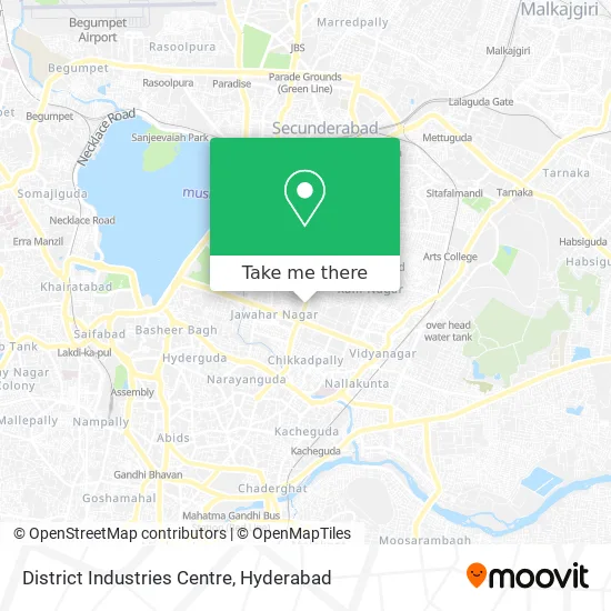 District Industries Centre map