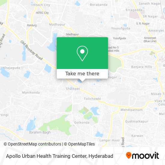 Apollo Urban Health Training Center map