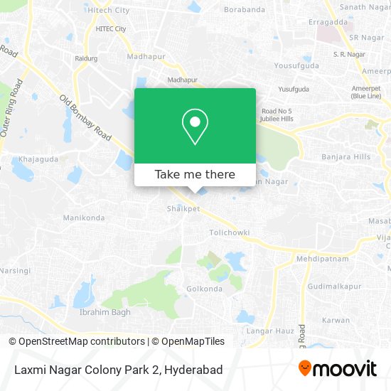 Laxmi Nagar Colony Park 2 map