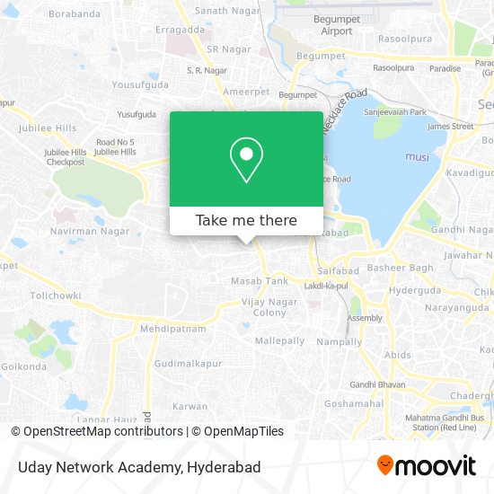 Uday Network Academy map