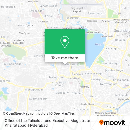 Office of the Tahsildar and Executive Magistrate Khairatabad map