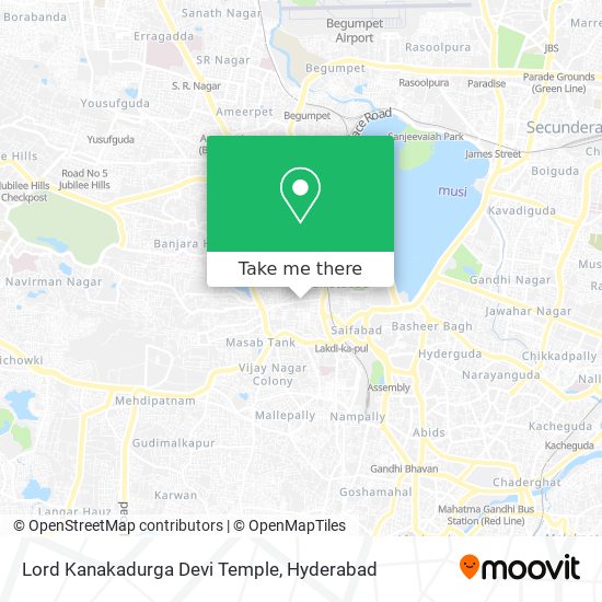 Lord Kanakadurga Devi Temple map