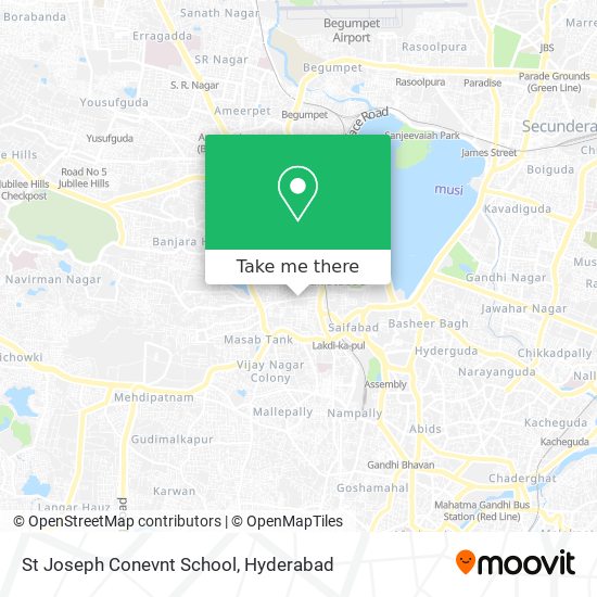 St Joseph Conevnt School map