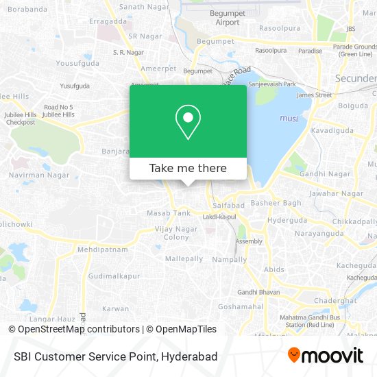 SBI Customer Service Point map