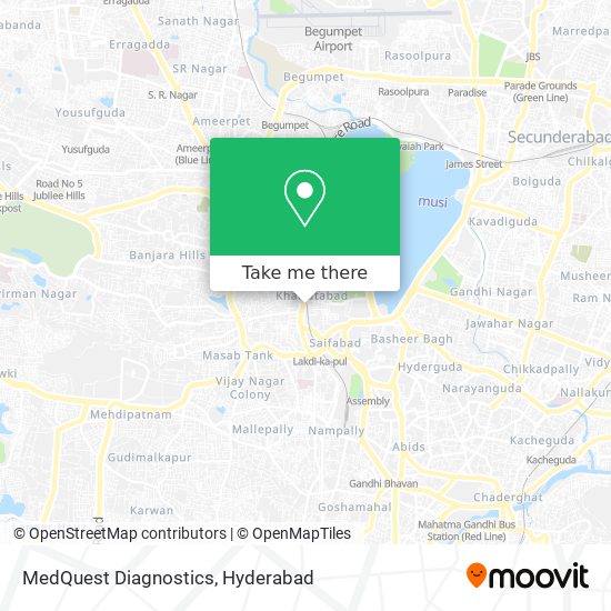 MedQuest Diagnostics map