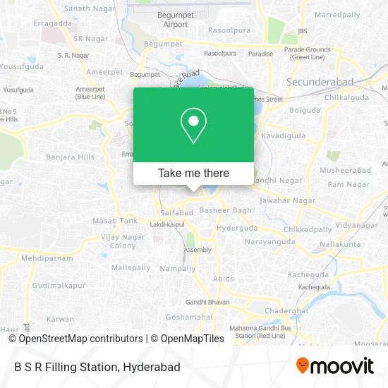 B S R Filling Station map