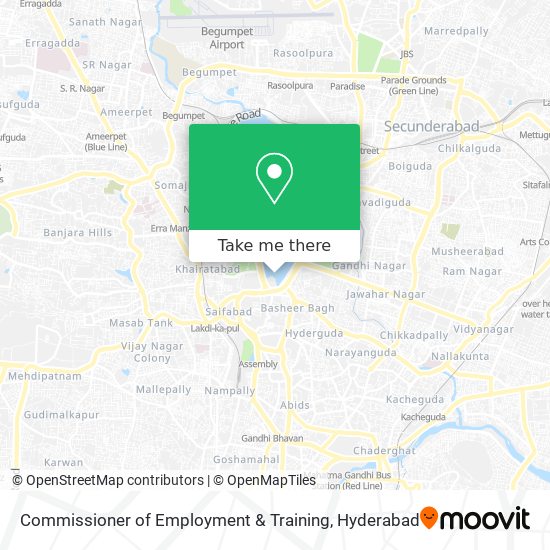 Commissioner of Employment & Training map