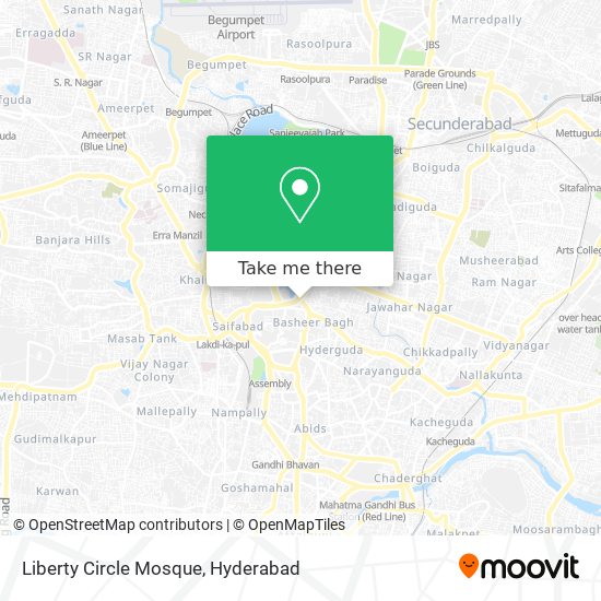Liberty Circle Mosque map