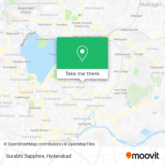 Surabhi Sapphire map