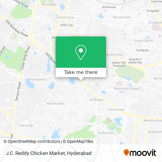 J.C. Reddy Chicken Market map