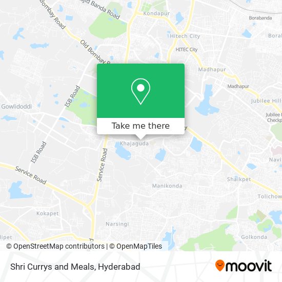 Shri Currys and Meals map