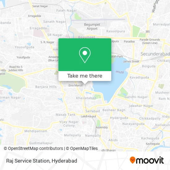 Raj Service Station map