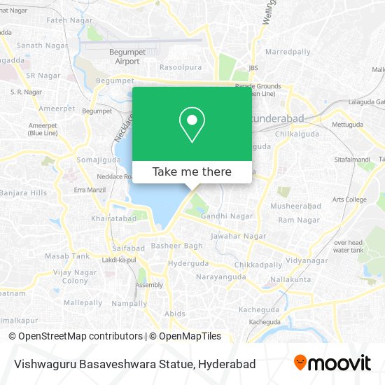 Vishwaguru Basaveshwara Statue map
