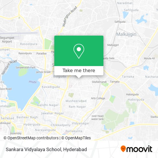 Sankara Vidyalaya School map