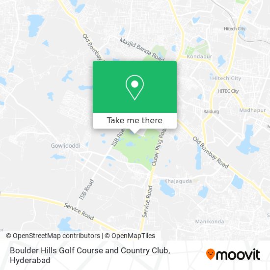 Boulder Hills Golf Course and Country Club map