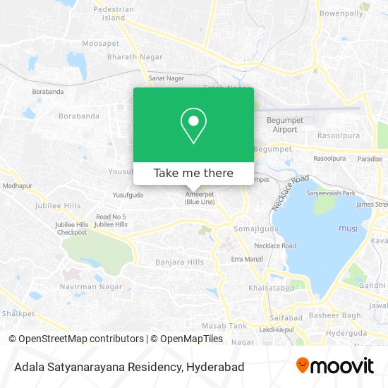 Adala Satyanarayana Residency map
