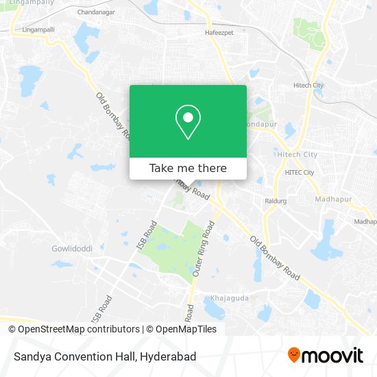 Sandya Convention Hall map