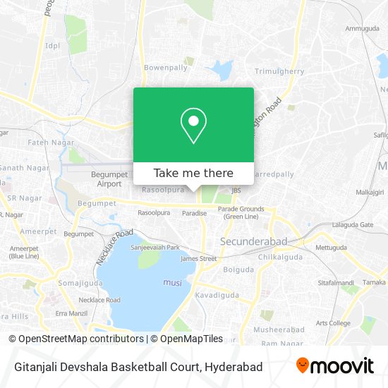 Gitanjali Devshala Basketball Court map