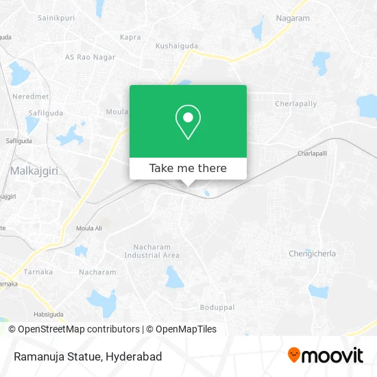 Ramanuja Statue map